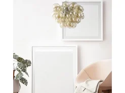 Balbo Lámpara Colgante de Techo Níquel, 8 Luces, G9