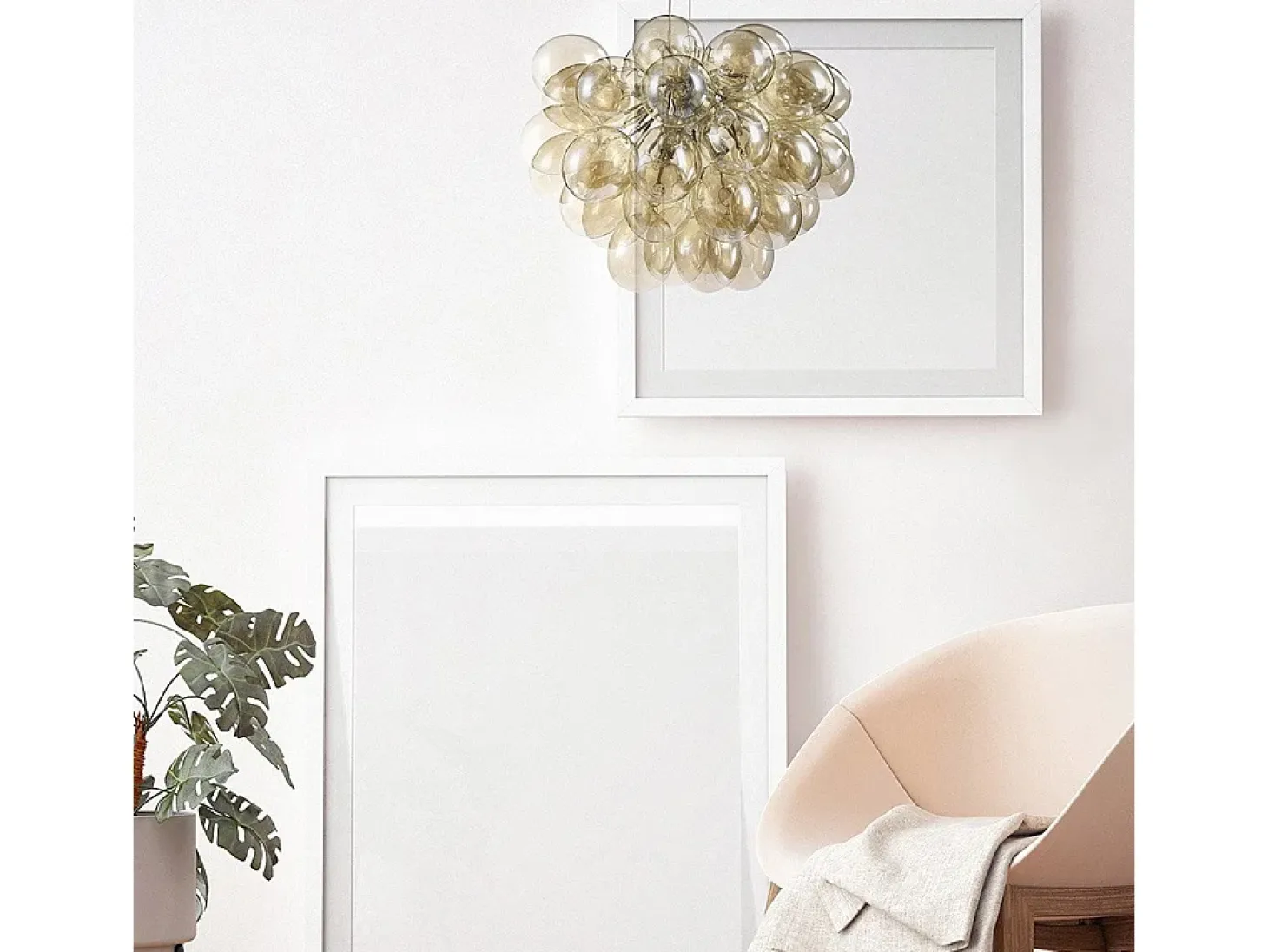 Balbo Lámpara Colgante de Techo Níquel, 8 Luces, G9