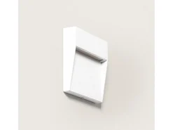 Baliza de Pared Exterior LED 3W CCT Seleccionable Superficie Cuadrado Jade Blanco