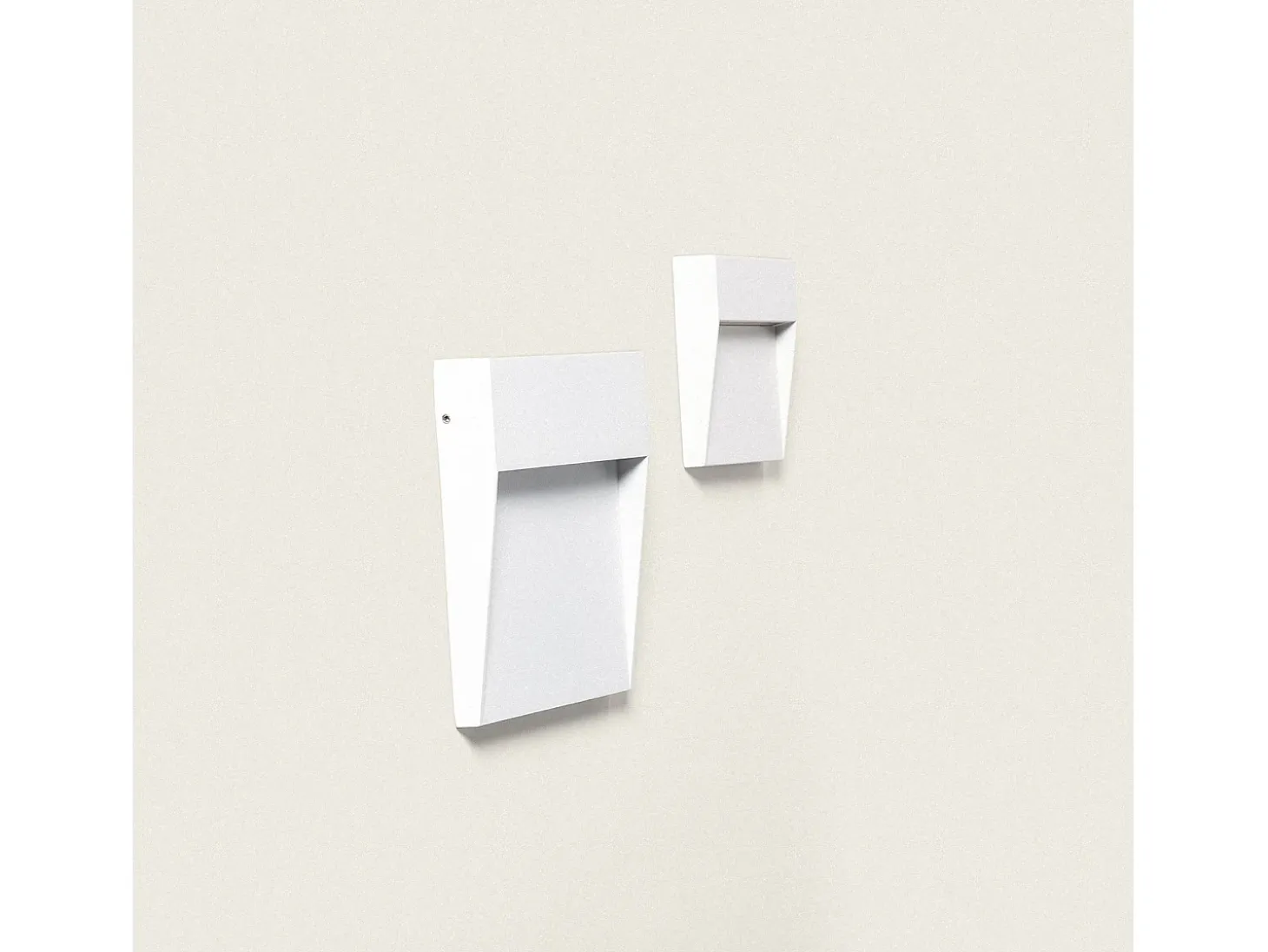 Baliza de Pared Exterior LED 3W CCT Seleccionable Superficie Cuadrado Jade Blanco