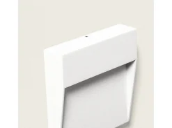 Baliza de Pared Exterior LED 3W CCT Seleccionable Superficie Cuadrado Jade Blanco