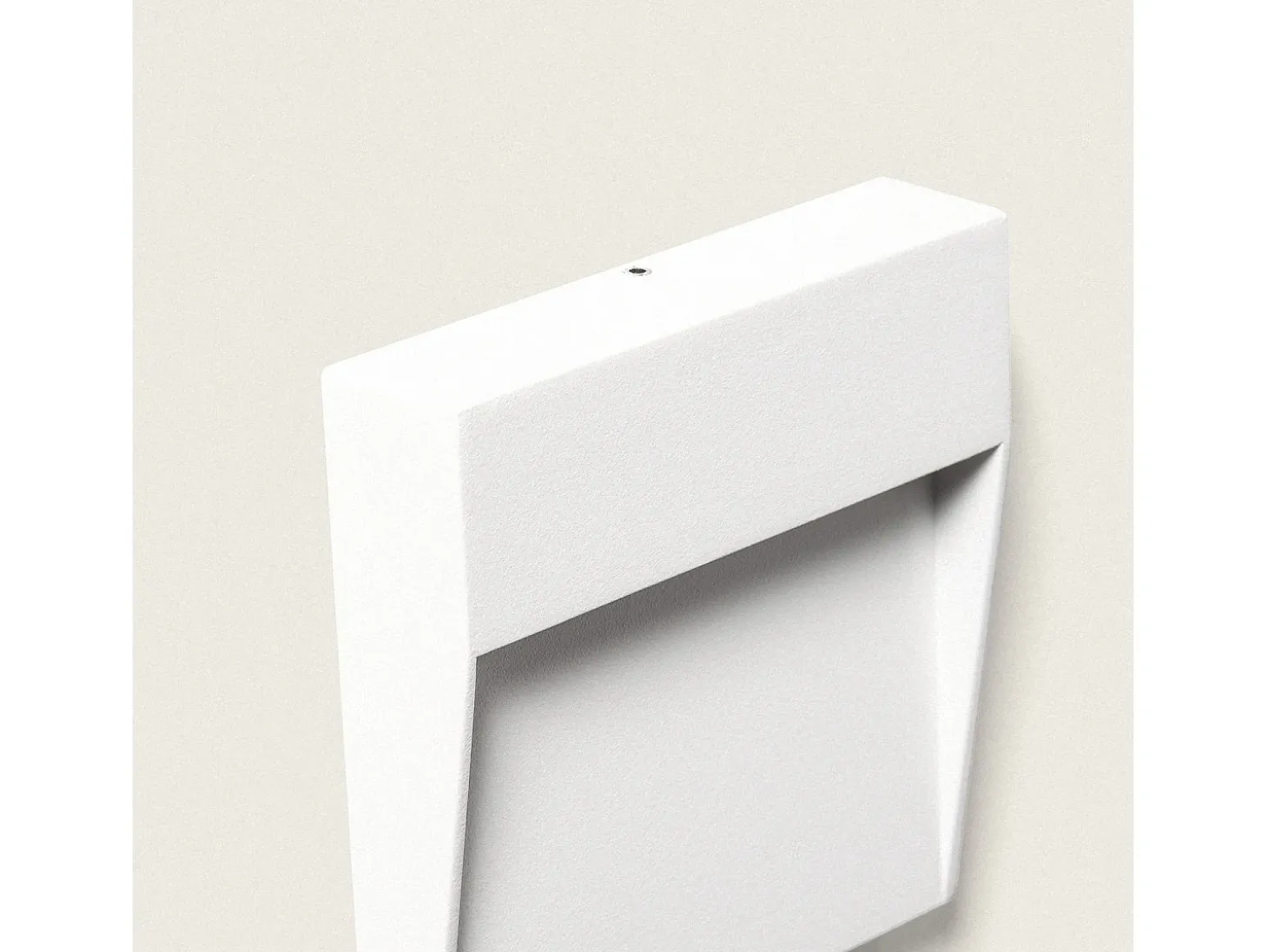 Baliza de Pared Exterior LED 3W CCT Seleccionable Superficie Cuadrado Jade Blanco