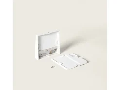 Baliza de Pared Exterior LED 3W CCT Seleccionable Superficie Cuadrado Jade Blanco