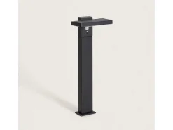 Baliza de Pie Exterior Solar LED 4W 50cm Aluminio con Sensor de Movimiento Bran Negro