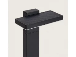 Baliza de Pie Exterior Solar LED 4W 50cm Aluminio con Sensor de Movimiento Bran Negro