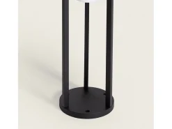 Baliza de Pie Exterior Solar LED 2W 40cm Aluminio con Sensor de Movimiento Eneko Negro