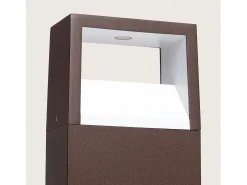 Baliza Exterior LED 9W Superficie Pie 50cm Aluminio Sheffield Óxido