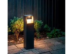 Baliza Exterior LED 9W Superficie Pie 50cm Aluminio Sheffield Óxido