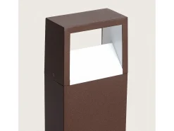 Baliza Exterior LED 9W Superficie Pie 50cm Aluminio Sheffield Óxido