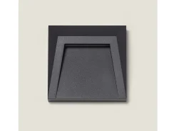 Baliza Exterior LED 1.5W Superficie Pared Antracita Clover 6000K Blanco Frío