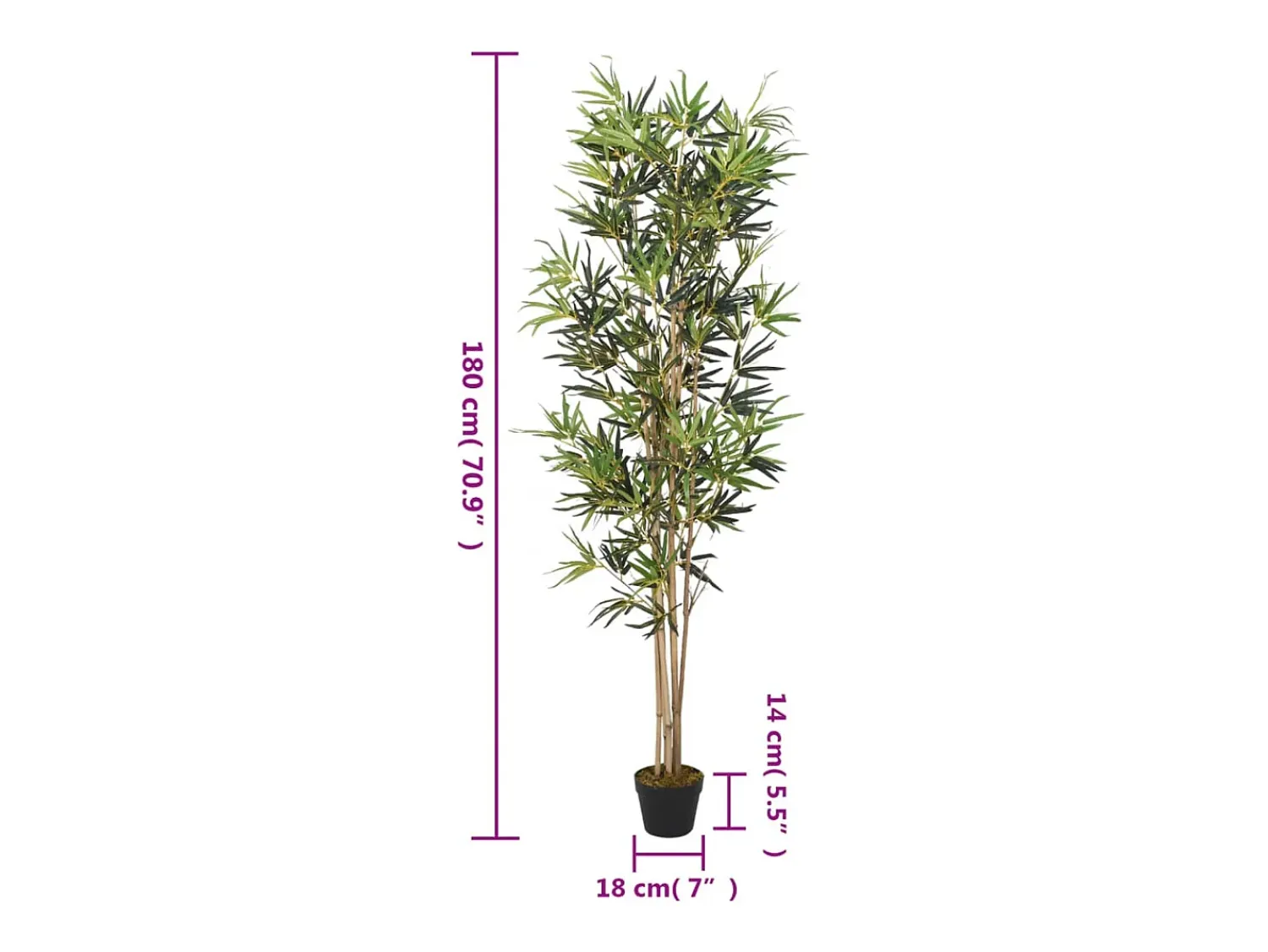 Sale Bambú artificial 1104 hojas 180 cm Verde