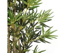 Bambú artificial 1380 hojas 200 cm verde
