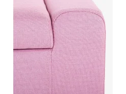 AHD Banco con almacenamiento de tela para dormitorio y recibidor Merak - Rosa