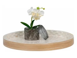 Hot House Nordic Bandeja bambú y 40 x 40x 35 cm Beige