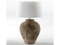 Base de lámpara Michka de terracota gris Alt. 55 cm
