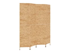 Sale Biombo de 4 paneles jacinto de agua 163x180 cm ES492174 Marru00f3n
