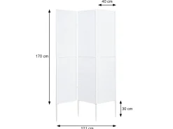 Biombo de jardín MCW-J14, negro
