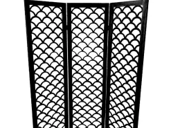 7H SEVEN HOUSE Biombo^Biombo de Madera Kapalua 2x120x170cm 7house Negro