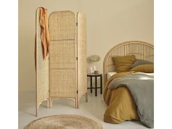 Biombo de ratán y rejilla 170 cm