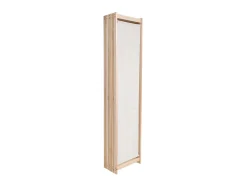 Best Biombo divisor 5 paneles de tela 200x170x4 cm ES313625 Crema