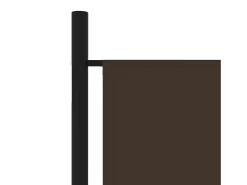 Best Biombo divisor de 5 paneles marrón 250x180 cm ES427688 Marru00f3n