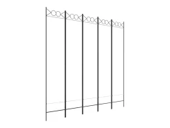 Sale Biombo divisor de 5 paneles de tela 200x200 cm ES741652 Blanco