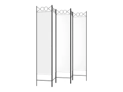Sale Biombo divisor de 5 paneles de tela 200x200 cm ES741652 Blanco