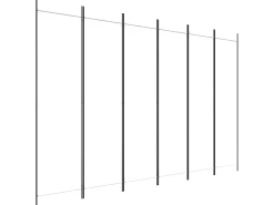 Sale Biombo divisor de 6 paneles de tela 300x200 cm ES926712 Blanco