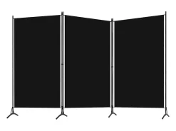 Best Biombo divisor de 3 paneles 260x180 cm ES531902 Negro