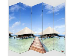 Biombo fotográfico Bagheria, 180 x 200 cm, playa