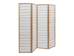 Miliboo Biombo^Biombo japonés de madera natural y papel de arroz GIBON Color natural claro