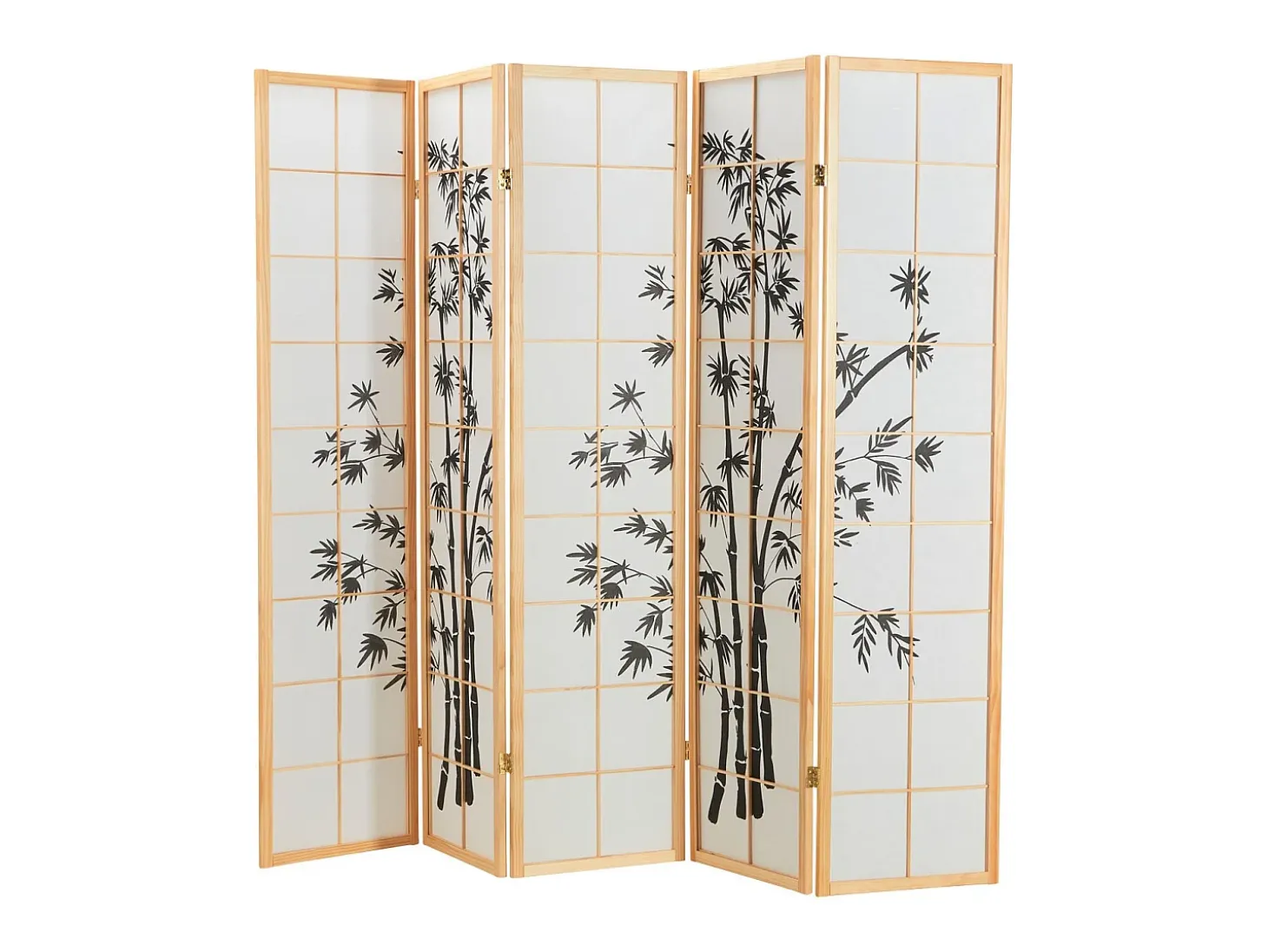 Biombo 220x179x2 cm natural Shoji