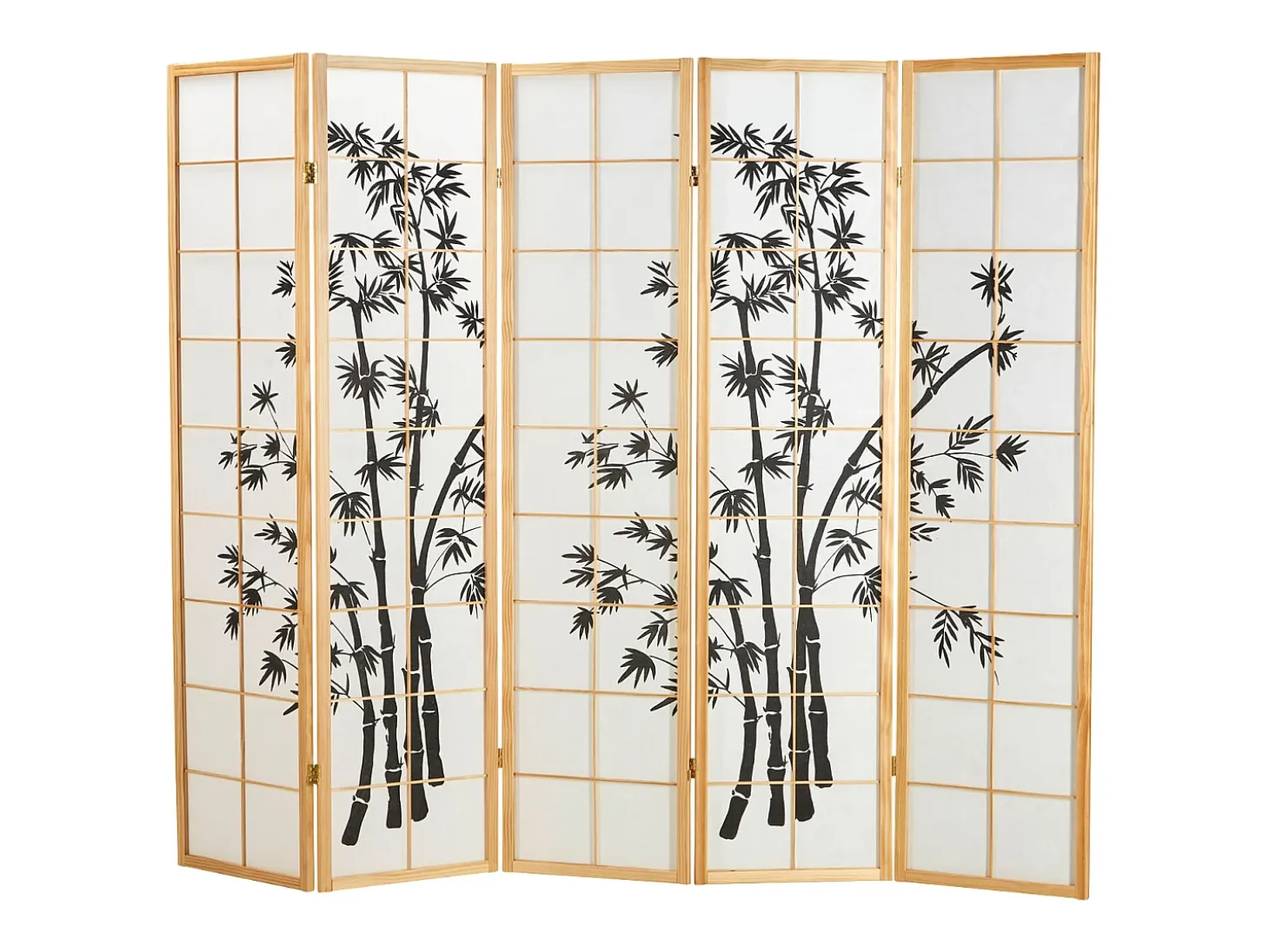 Biombo 220x179x2 cm natural Shoji