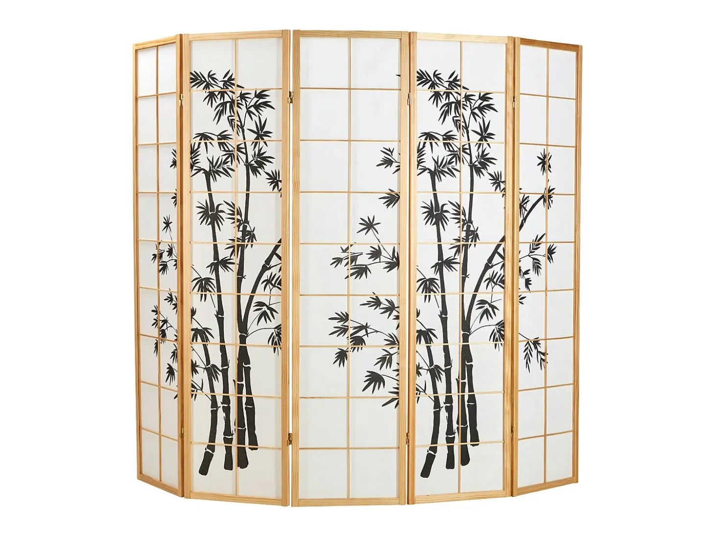 Biombo 220x179x2 cm natural Shoji