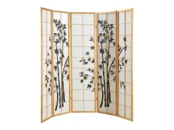 Biombo 220x179x2 cm natural Shoji