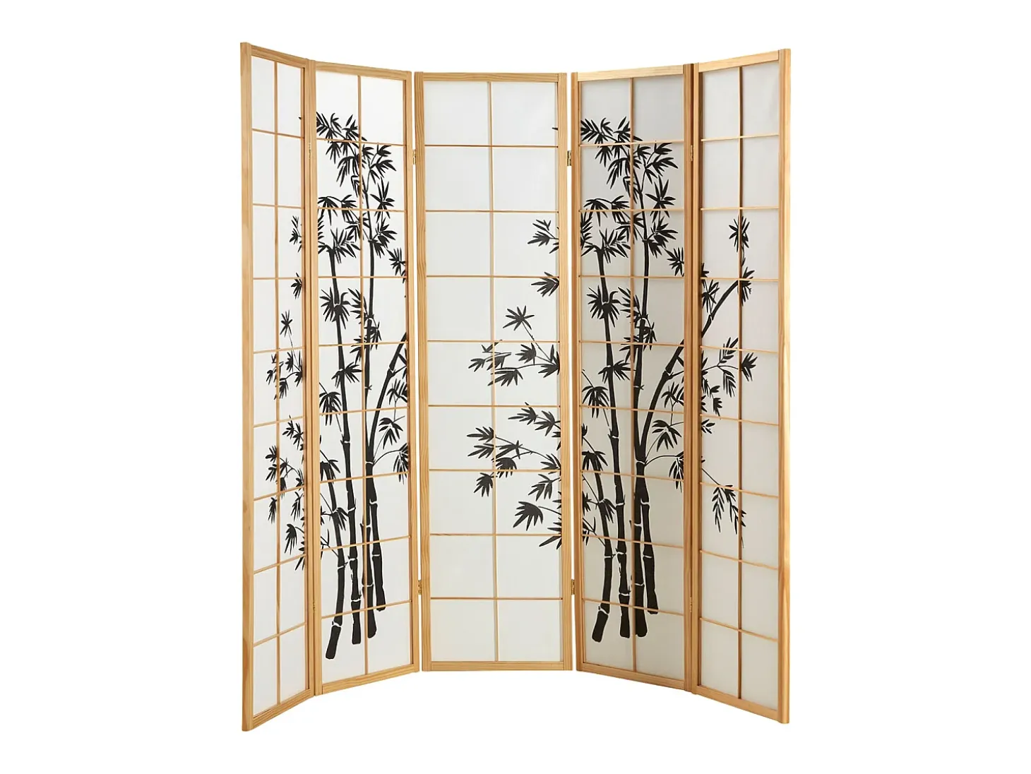 Biombo 220x179x2 cm natural Shoji