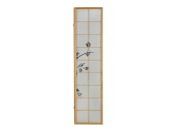 Online Biombo 176x2x179 cm natural Shoji Negro / Marru00f3n