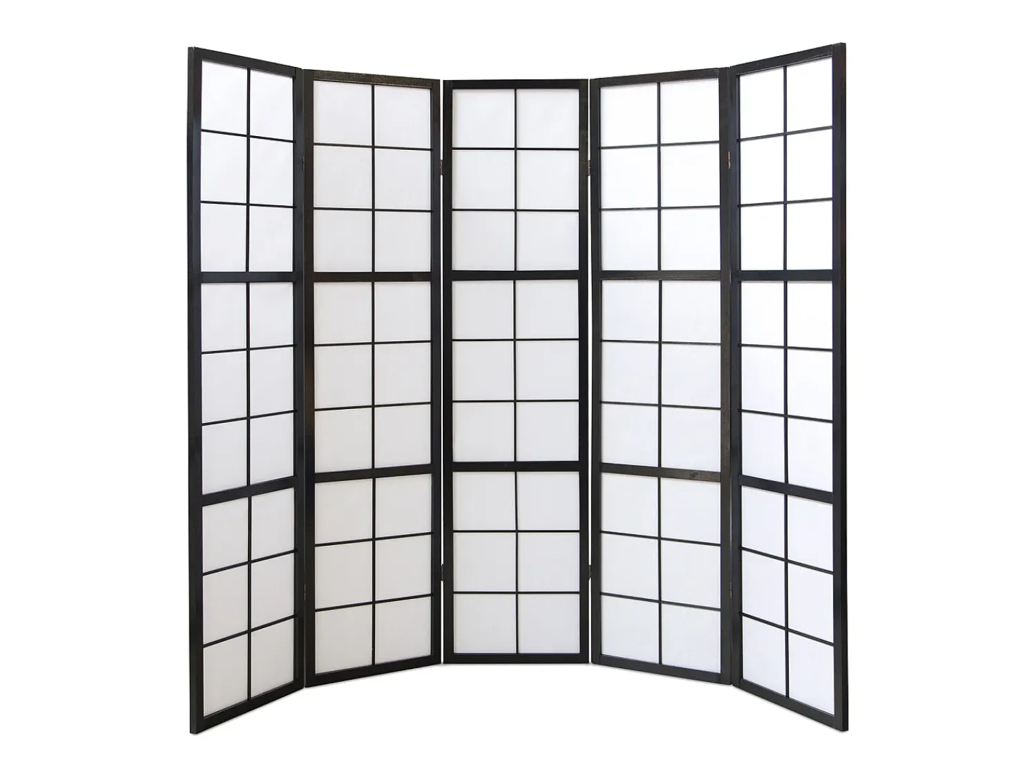 Biombo^Biombo 175x220x2.2 cm negro Shoji Negro / Blanco