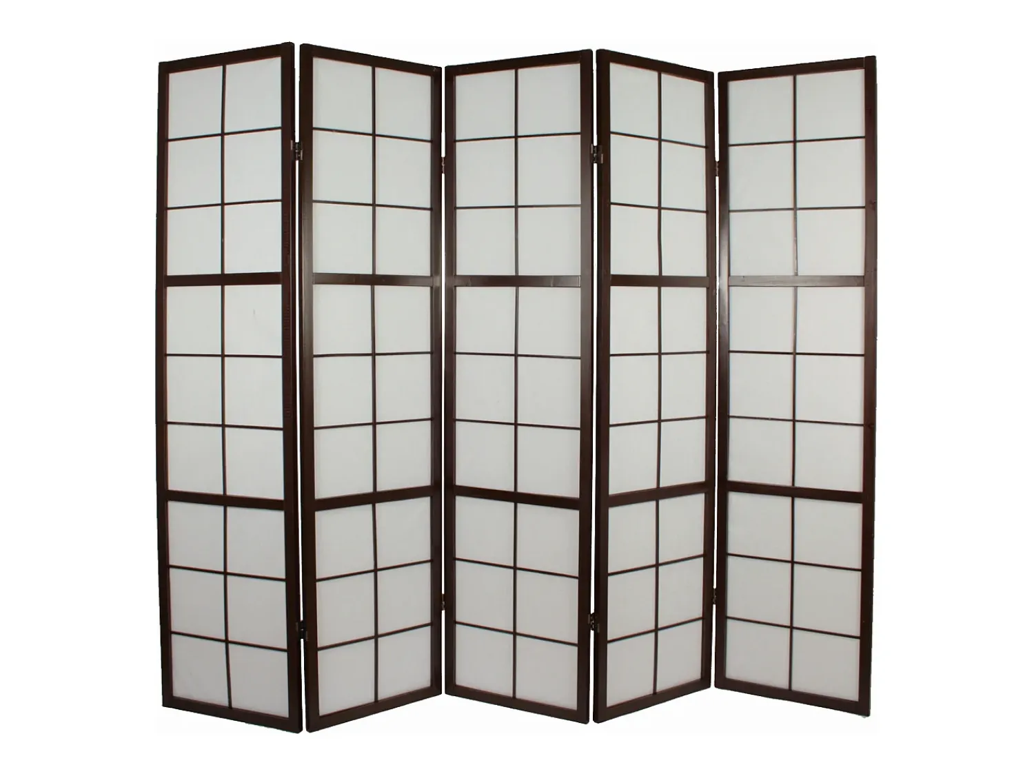 Biombo^Biombo 175x220x2.2 cm negro Shoji Negro / Blanco