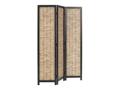 Sale Biombo 170x120x2 cm Sauce Negro Negro / Marru00f3n