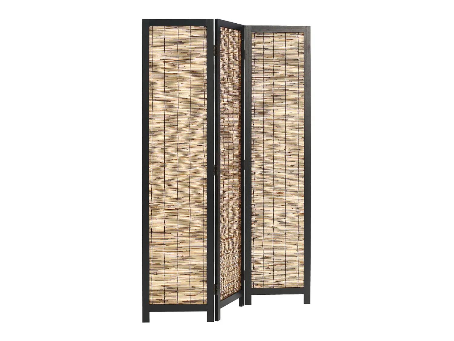 Sale Biombo 170x120x2 cm Sauce Negro Negro / Marru00f3n