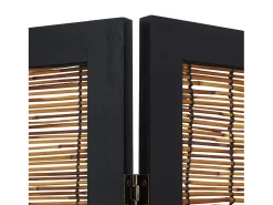 Sale Biombo 170x120x2 cm Sauce Negro Negro / Marru00f3n