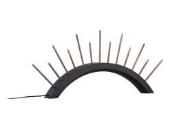 ebuy24 Lámpara De Mesa^Björnrike - Soporte de adviento eléctrico, 13 luces, color . Negro