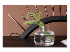 ebuy24 Lámpara De Mesa^Björnrike - Soporte de adviento eléctrico, 13 luces, color . Negro