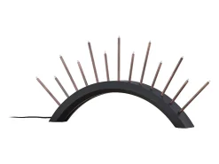 ebuy24 Lámpara De Mesa^Björnrike - Soporte de adviento eléctrico, 13 luces, color . Negro