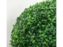 Clearance Bola de boj artificial, protección UV, plástico, (40x40x40 cm) Verde