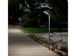 Ideal Lux Lámpara De Pie^Bolardos Altos LED Exterior Antracita IP54, 4000K Negro