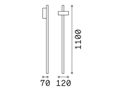 Bolardos Exterior LED Antracita IP54, 3000K