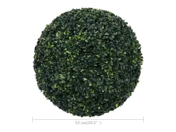 Clearance Bolas de boj artificiales 2 piezas 52 cm Verde