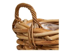 Les Tendances BURTON Set van 3 rieten opbergmanden – Natuurlijk design Beige